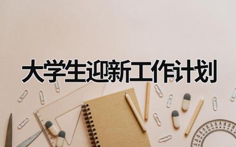 大学生迎新工作计划 (17篇）