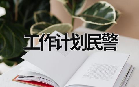 工作计划民警 (20篇）