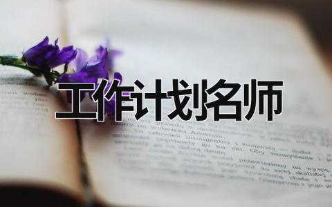 工作计划名师 (10篇）