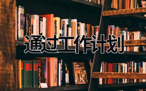 通过工作计划 (18篇）