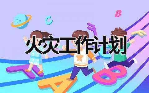 火灾工作计划 (16篇）