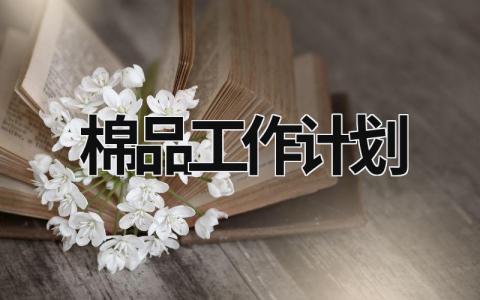 棉品工作计划 (14篇）