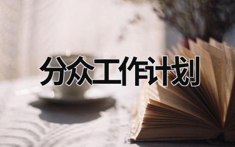 分众工作计划 (18篇）