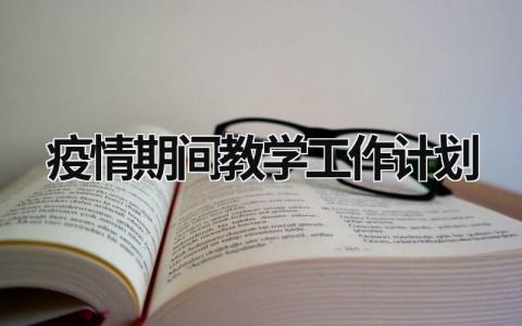 疫情期间教学工作计划 (16篇）