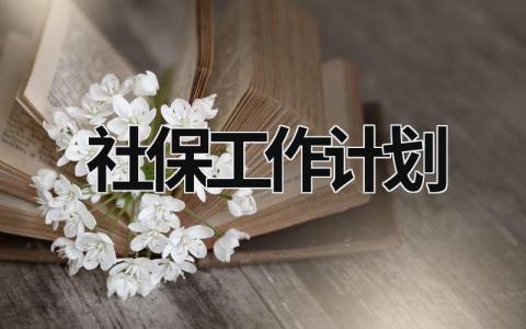 社保工作计划 (15篇）