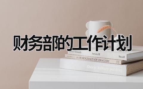 财务部的工作计划 (20篇）