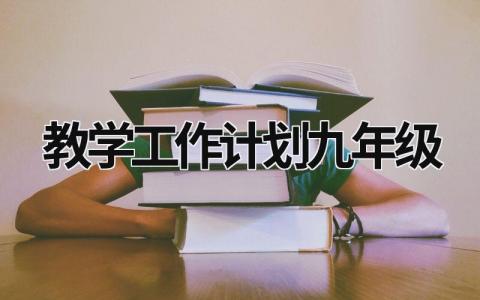 教学工作计划九年级 (16篇）