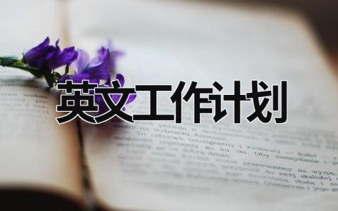 英文工作计划 (10篇）