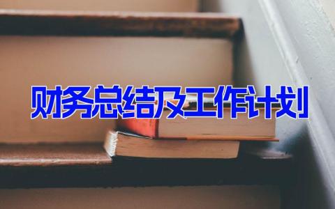 财务总结及工作计划(14篇)财务总结工作汇报范文